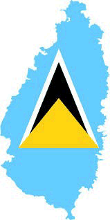 st lucia flag